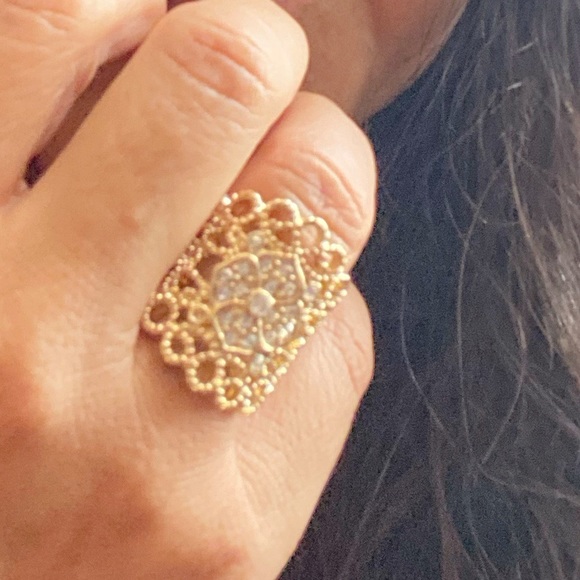 Alquimia Jewelry - STATEMENT PAVE GOLD MIDI RING